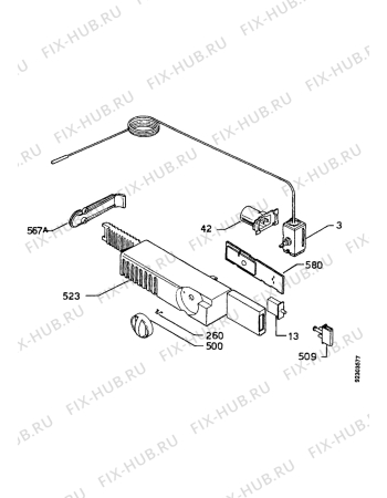 Взрыв-схема холодильника Zanussi ZUD5155 - Схема узла Electrical equipment